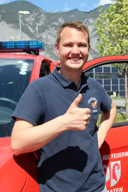 Mit Freude und Stolz blickt FF-Kommandant Sebastian Thöni auf den gelungenen Kemater Feuerwehrfest zurück. | Foto: Manfred Jordan