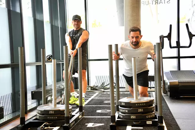 Die Grazer Hyrox-Experten: Markus Prügger und Ivan Pranjic.  | Foto: MeinBezirk