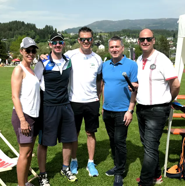 Sissi und Markus Schützelhofer, dazwischen Martin Moser, Andreas Unterrieder, Günter Brunner