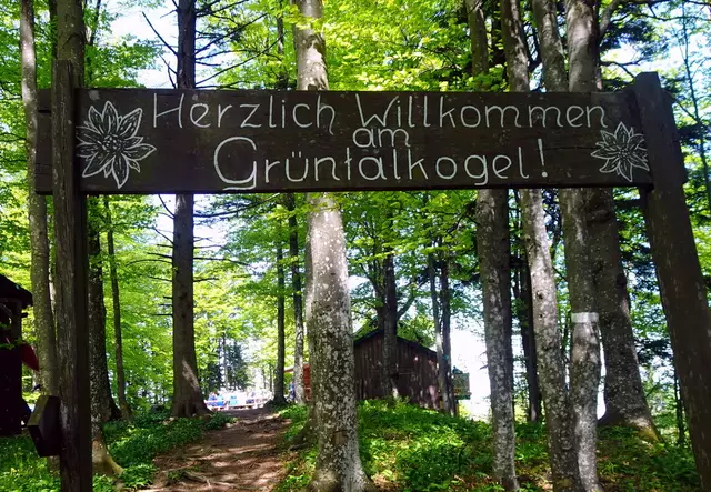 Netter Empfang auf der Grüntalkogelhütte