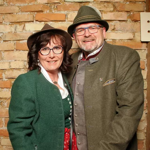 Christine und Bezirksjägermeister Anton Helmberger. | Foto: Fotobox