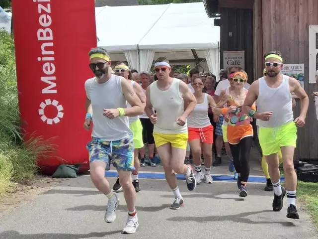 Burgathon Bad Kreuzen 2025. Die Begeisterung kannte keine Grenzen.  | Foto: Robert Zinterhof