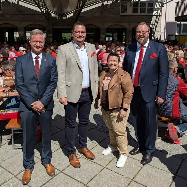 Dominik Ortmann, Thomas Antlinger, Tamara Neuhauser und Tobias Höglinger (v. l. n r.). | Foto: SPÖ Linz-Land
