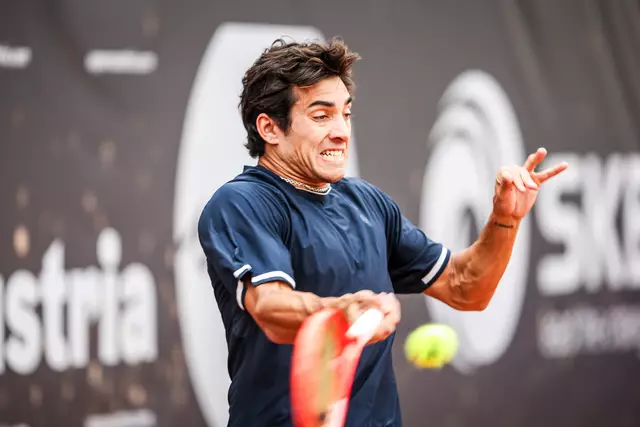 Cristian Garin steht im Einzel-Finale. | Foto: Sportmediapics.com/Manfred Binder