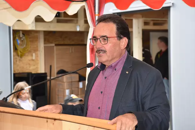 Bauhof-Eröffnung in Dimbach am 4. Mai 2025. LAbg. Erich Wahl.  | Foto: Robert Zinterhof