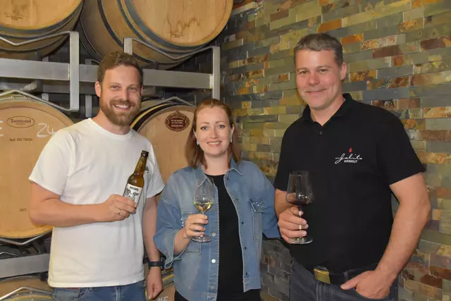 Bier meets Wein: Dominik Kainz, Karin Winklhofer, Mathias Jalits | Foto: Michael Strini