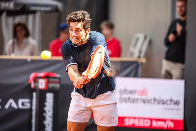 Cristian Garin gewann das ATP-Challenger in Mauthausen. | Foto: Sportmediapics.com/Manfred Binder