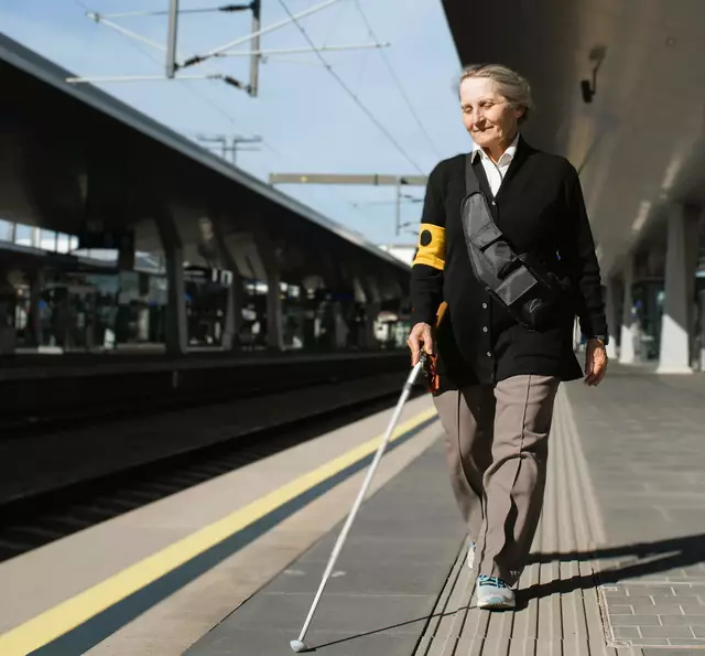 Auch Blinde und Sehbehinderte werden durch die EU unterstützt. | Foto: BSVÖ