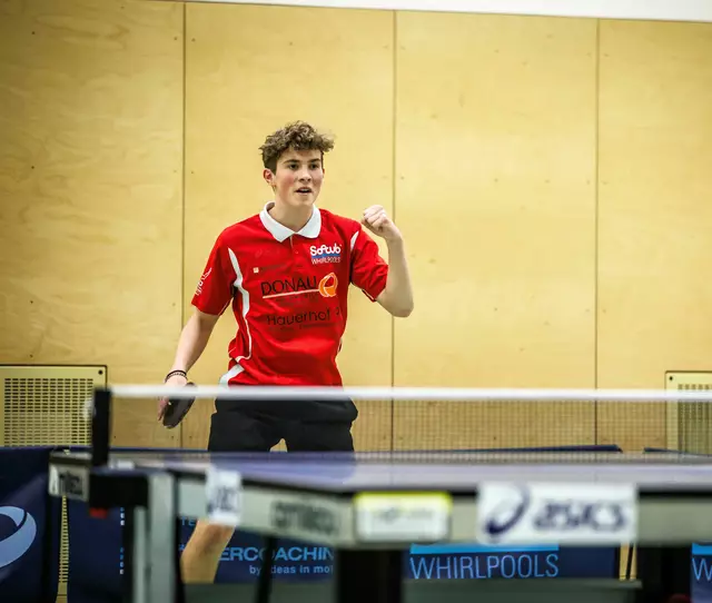 Sebastian Reitinger holte sich der vierten ASVK Jugend-Klubmeistertitel in Folge und wurde damit zum Rekord-Klubmeister der Klosterneuburger Tischtennis Jugend. | Foto: ASVK 2025