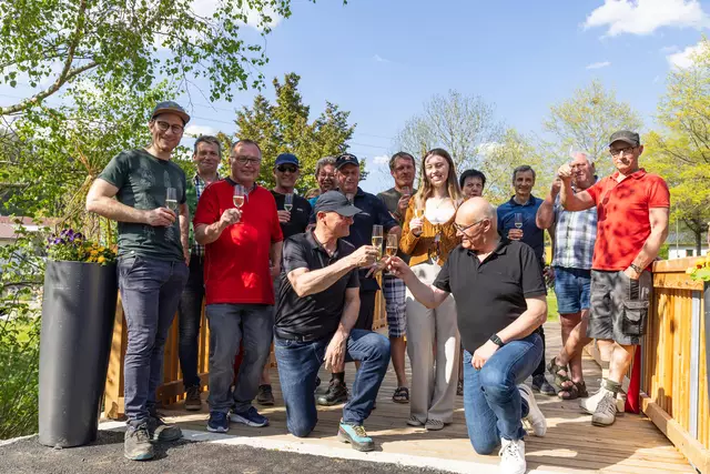 Die Eidenberger freuen sich über die Umsetzung des Projekts. | Foto: Peter Regenhart