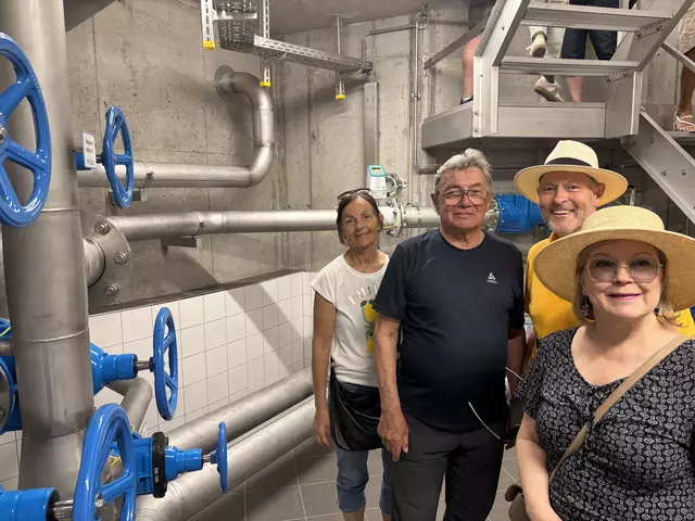 Interessierte Gäste nutzten die Gelegenheit zur Besichtigung des neuen Hochbehälters. | Foto: Kendlbacher