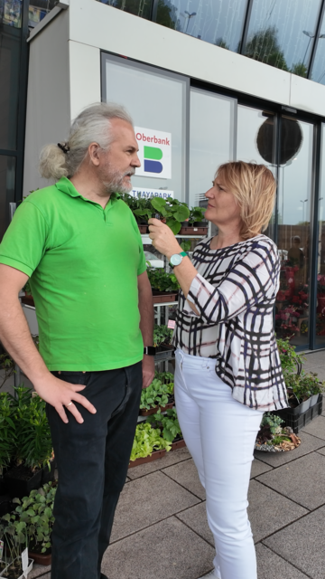 Martin Litschauer im Gespräch mit Helga Krismer | Foto: Grüne NÖ