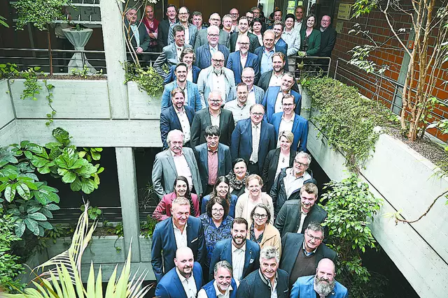 Die 27 Bürgermeister beziehungsweise Bürgermeisterinnen und ihre Stellvertreter traten am Mittwoch, 23. April, offiziell ihren Dienst an. | Foto: Stadt Bludenz