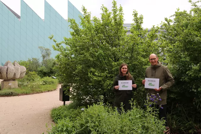 Lisa Kolb und Ronald Lintner bedanken sich. | Foto: NÖ Museum Betriebs GmbH, Florian Müller