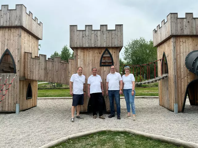Auch der neugestaltete Spielplatz wurde offiziell eröffnet. | Foto: Stadtgemeinde Weitra