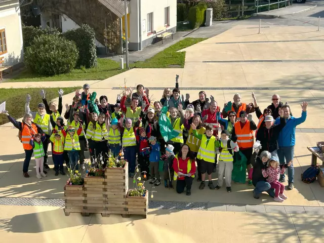 Flurreinigungsaktion in der Marktgemeinde Micheldorf. | Foto: Marktgemeinde Micheldorf