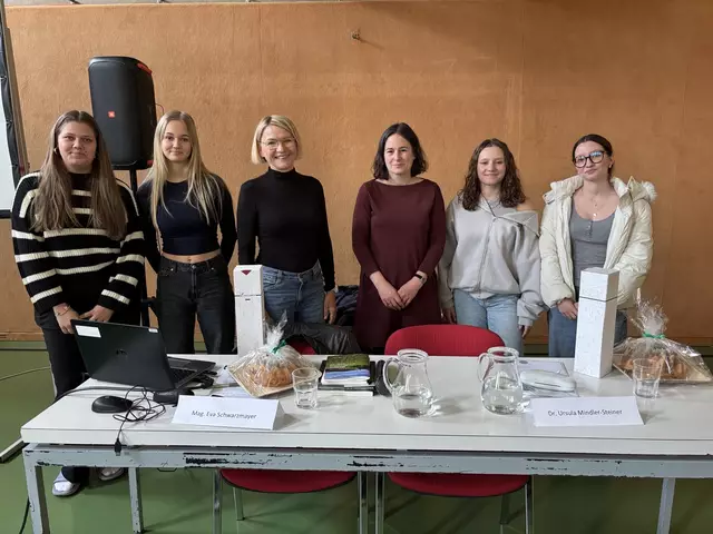 Einen Vortrag über das Ende des Zweiten Weltkriegs in der Region Oberwart gab es am Gymnasium Oberschützen. | Foto: Gymnasium Oberschützen