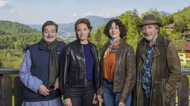Erwin Steinhauer, Patricia Aulitzky, Fanny Krausz, und Michael Fitz.
Foto: Satel-Film
