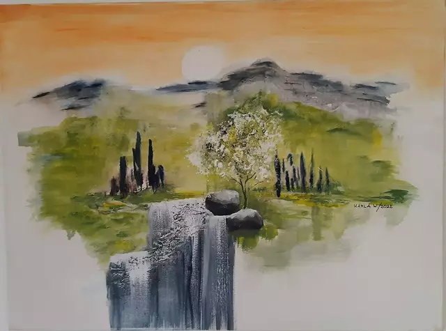 Titel des Bildes: Frühling
Größe: 60 cm x 80 cm

 | Foto: Bild: Künstlerin Karla Würtl