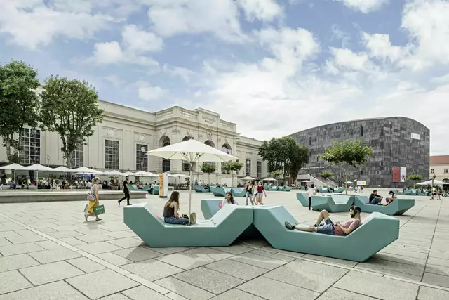 Der Haupthof des Museumsquartier. | Foto: Hertha Hurnaus