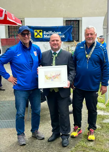 Die Sektionsleiter mit Bürgermeister Bernd Schützeneder. | Foto: Union St. Florian