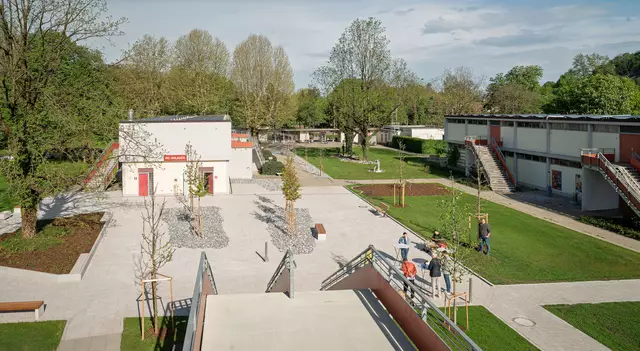 Rechtzeitig vor dem Start in die neue Freibad-Saison ist die Sanierung im Leopoldskroner Freibad, dem "Lepi", abgeschlossen.  | Foto: Stadt Salzburg/Alexander Killer