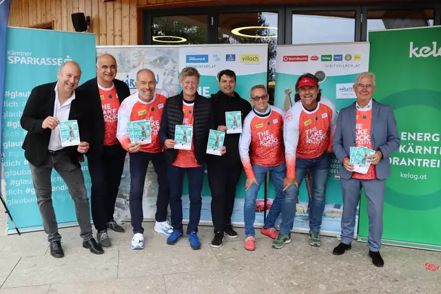V. l.: Martin Mayerhofer, Motor Mayerhofer, Villachs Cheftouristiker Georg Overs, Michael Kummerer, MJK Sportmarketing, Arno Arthofer, Landessportdirektor, Gilbert Blechschmid, Kärntner Sparkasse, Michael Spanring-Sternig, Tourismusverband Villach, Rudy van Haven, Race Direktor und Stadtrat Harald Sobe | Foto: MeinBezirk.at