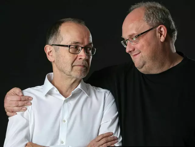 Einvernehmlich verschieden (von links): Ernst Aigner, Günther Lainer. | Foto: Volker Weihbold