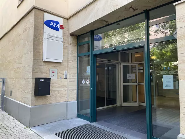 Das AMS in Baden am Josefsplatz. Die Arbeitslosigkeit stieg im Vergleich zum Vorjahr an.  | Foto: Preineder