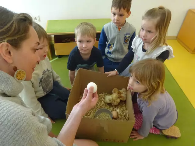 Yvonne Lueger besuchte die Kinder mit ihren Küken. | Foto: Stadt Waidhofen