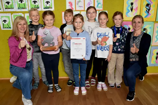 Sieger Jugendrotkreuz Bezirkstag 2025. Mini-Helif: 1. VS Waldhausen 1. | Foto: Zinterhof