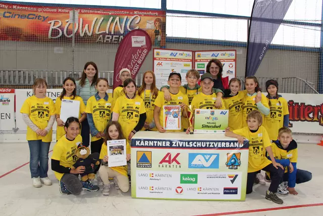 Den tollen zweiten Platz holte sich die Volksschule Sittersdorf. | Foto: KZS/AUVA M. Lippitsch