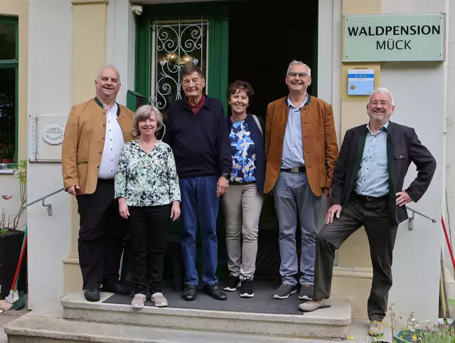 Anton Mück, Barbara Mück, Horst und Renate Weber, Rudolf und Walter Mück. | Foto: Rudolf Mück