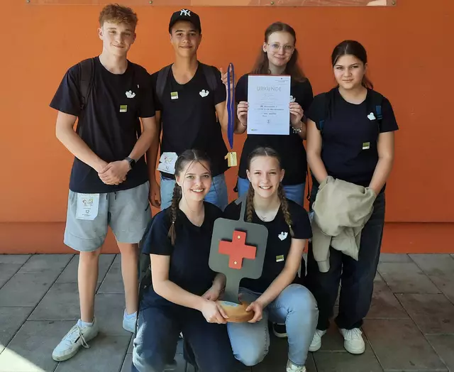 Sieger Jugendrotkreuz Bezirkstag 2025. Erste Hilfe-Unterstufe: 1. MS Waldhausen. | Foto: MS Waldhausen