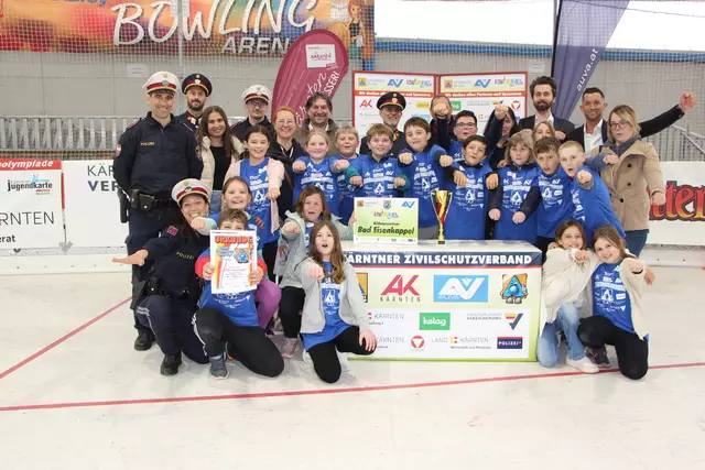Die Volksschule Bad Eisenkappel ist Bezirkssieger 2025 der Kinder-Sicherheitsolympiade. | Foto: KZS/AUVA M. Lippitsch