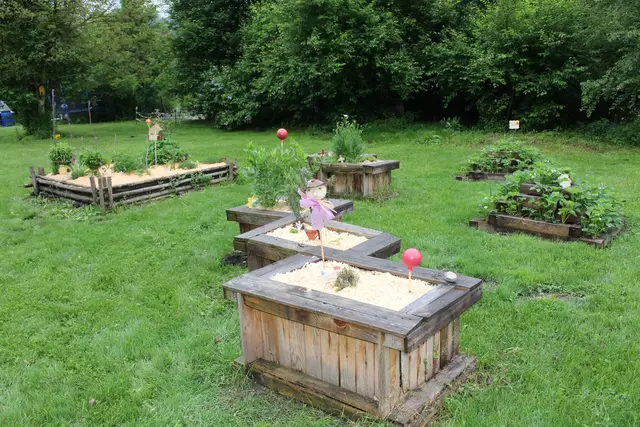 Leicht zugängliche Hochbeete im Garten | Foto: Helga Gößwellner