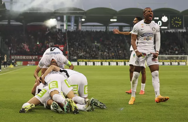 Pure Emotionen: der SK Sturm schlug RB Salzburg in Graz erneut.  | Foto: GEPA