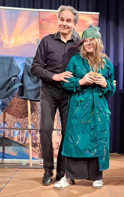 Bei der Aufführung des Stücks "Die Zauberflöte". | Foto: Mittelschule St. Georgen am Walde