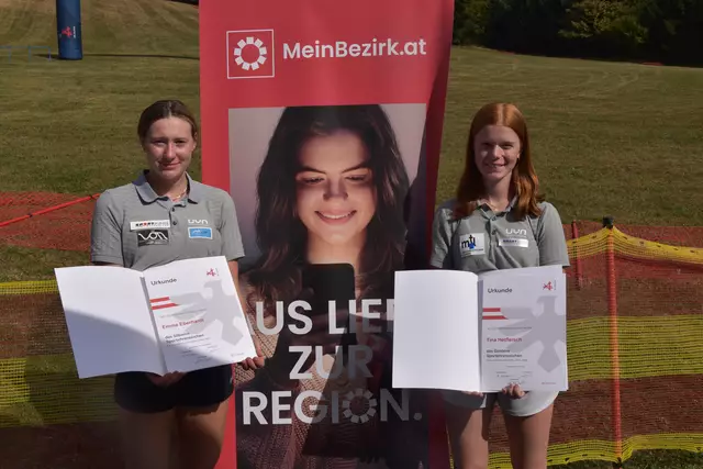 Emma Eberhardt und Tina Hetfleisch starten kommende Grasski-Saison im ÖSV-Nationalkader. | Foto: Michael Strini