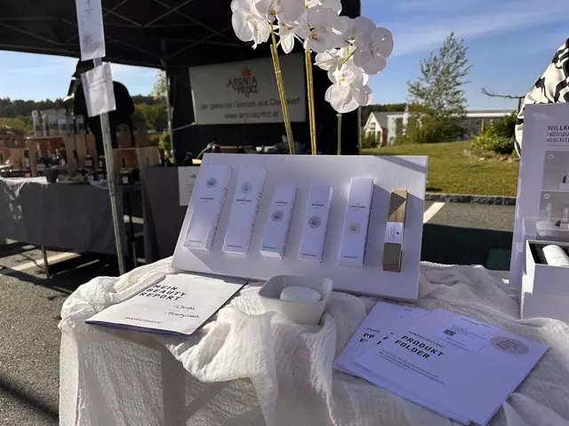 Der Stand von Pharmaziegasse - Hier konnte man sich über verschiedensten Hautpflegeprodukte beraten lassen  | Foto: Lisa Stöckl 