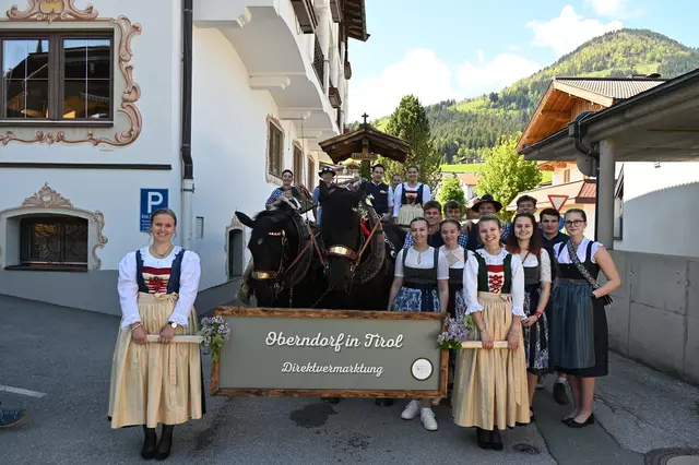 Die Ortsgruppe Oberndorf hatte sich dem Thema "Direktvermarktung" gewidmet und hatten passend dazu einen kleinen Hofladen dabei. 