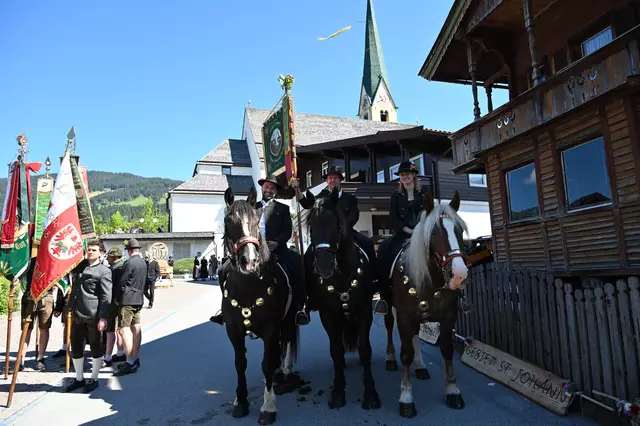 Mit dabei auch der Noriker Pferdezuchtverein Wilder Kaiser und Umgebung. 