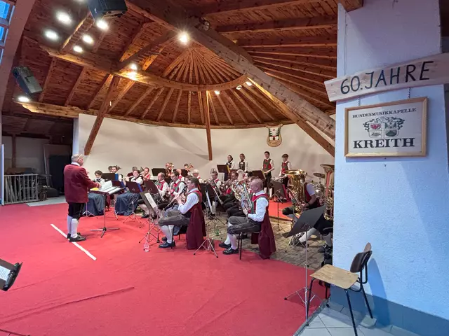 60 Jahre Musikkapelle Kreith - da gab es viel gute Laune und Musikstücke aus den vergangenen Jahrzehnten. | Foto: Hassl
