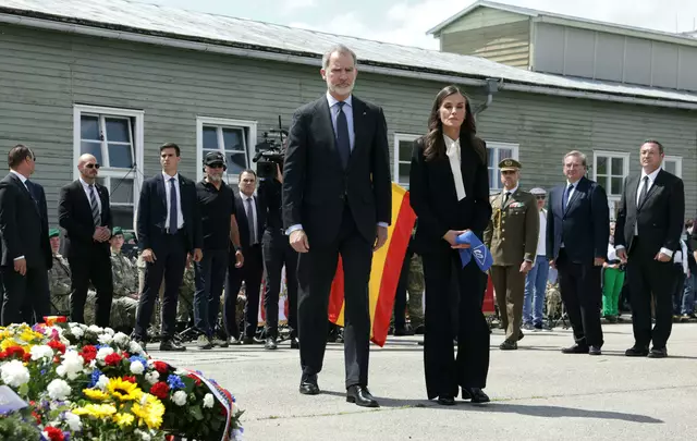 Das spanische Königspaar war trotz der Kritik an ihrer Teilnahme bei der Gedenkfeier in Mauthausen.  | Foto: FOTOKERSCHI.AT / APA / picturedesk.com