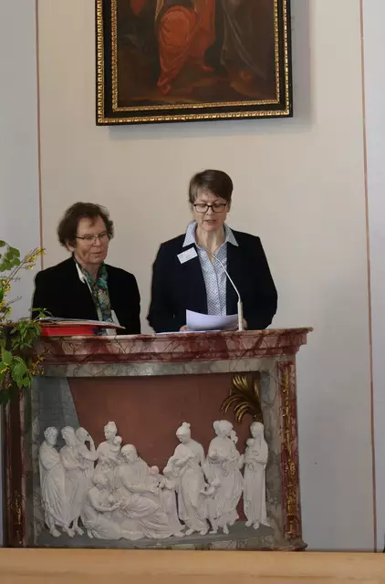 Missionsärztliche Schwester aus Deutschland (Bistum Limburg) nahmen die Begrüßung vor.  | Foto: Elisabeth Zangerl