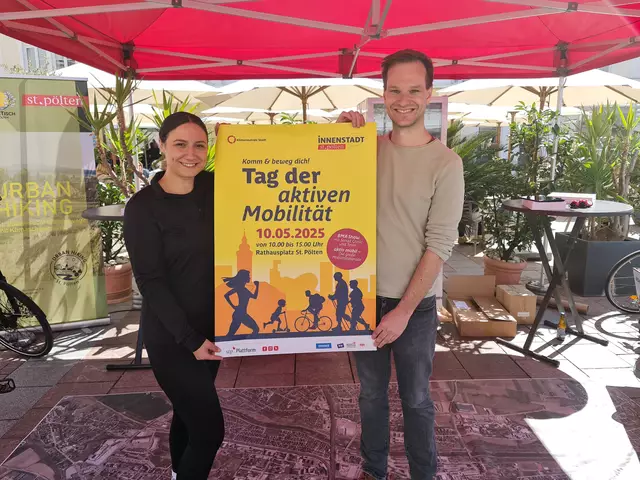 MeinBezirk war beim "Tag der aktiven Mobilität" am Rathausplatz St. Pölten | Foto: Cornelia Strobl