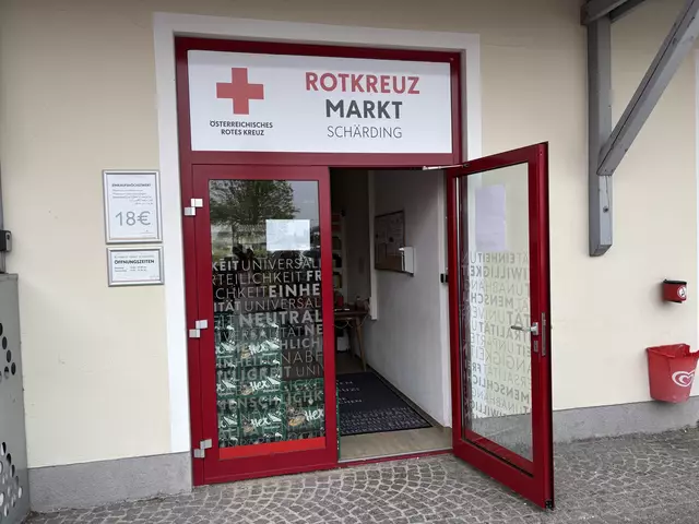 Der Rotkreuz-Markt in Schärding erlebt einen massiven Zulauf. Nun wird sogar eine Erweiterung angedacht. | Foto: Ebner/MeinBezirk