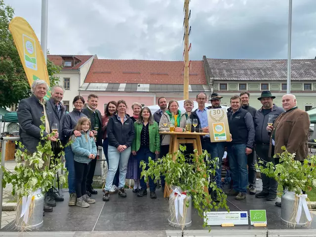 30 Jahre Bio - Bauernmarkt in Neumarkt, viel Grund zum Feiern. | Foto: Anita Galler