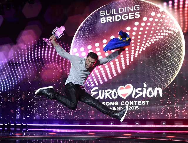 Gewonnen hat desn ESC 2015 in Wien Måns Zelmerlöw für Schweden mit seinem Lied „Heroes“. | Foto: HELMUT FOHRINGER / APA / picturedesk.com