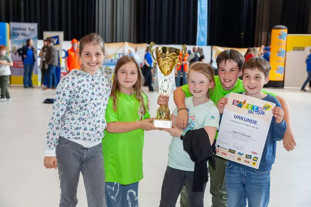 Die Siegerklasse aus der VS St. Peter in der Au fährt im Juni zum Landesfinale. | Foto: NÖZSV/Niederösterreichischer Zivilschutzverband